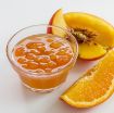 Producto Cesarín Veteado Melocotón/Naranja — salsa gourmet con trozos de fruta real para heladería