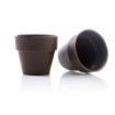 Producto Dobla Maceta de Chocolate Negro Flower Pot Large — decoración de chocolate para rellenar en pastelería
