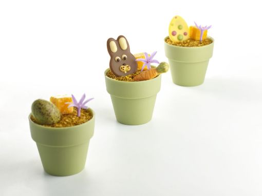 Dobla Zanahorias de Chocolate — decoración temática de chocolate para Pascua y regalos gourmet