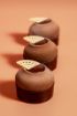 Dobla Surtido Mini Abanico Blanco — decoración de chocolate blanco para pastelería nupcial