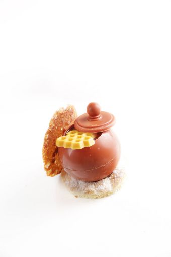 Dobla Panal de Abejas — decoración de chocolate con textura de panal para pastelería natural