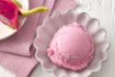 Aplicacion Gelatop Pasta Fruta del Dragón — pasta de helado sabor exótico color rosa para heladería profesional