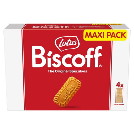 Envase Lotus Biscoff Galleta Entera Maxi Pack — galletas caramelizadas para cafeterías y repostería