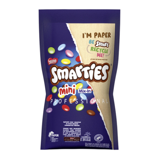 Envase Nestlé Smarties Beads — grageas de chocolate de colores para decoración de postres