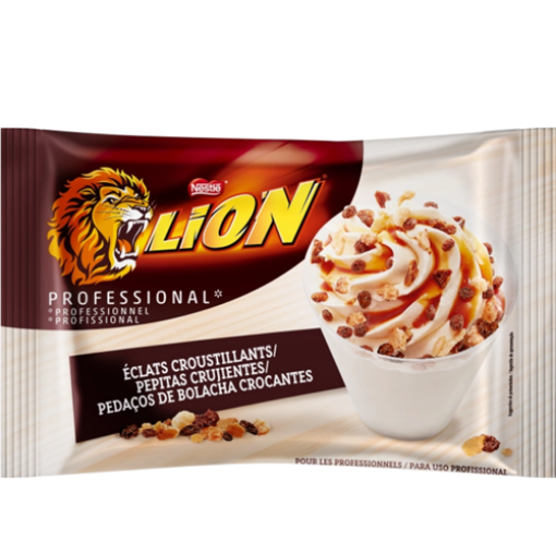 Nestlé Lion Mix — mix crujiente de galleta, chocolate y caramelo para postres
