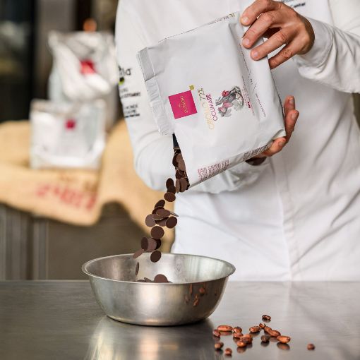 Domori Cobertura Ocumare Criollo Oscuro 72% — chocolate de cacao Criollo raro para chocolatería gourmet