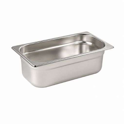 Cubeta de acero estrecha 5 litros TRIX para vitrina de helado