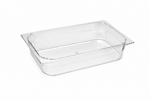 Cubeta transparente ancha 5 litros TRIX para vitrina de helado