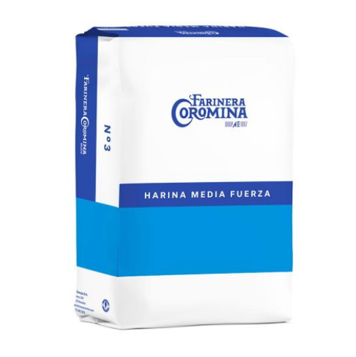 Saco de 25 kg de harina de media fuerza Nº3 de Farinera Coromina